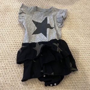 Black and grey star nununu dress size 12-18